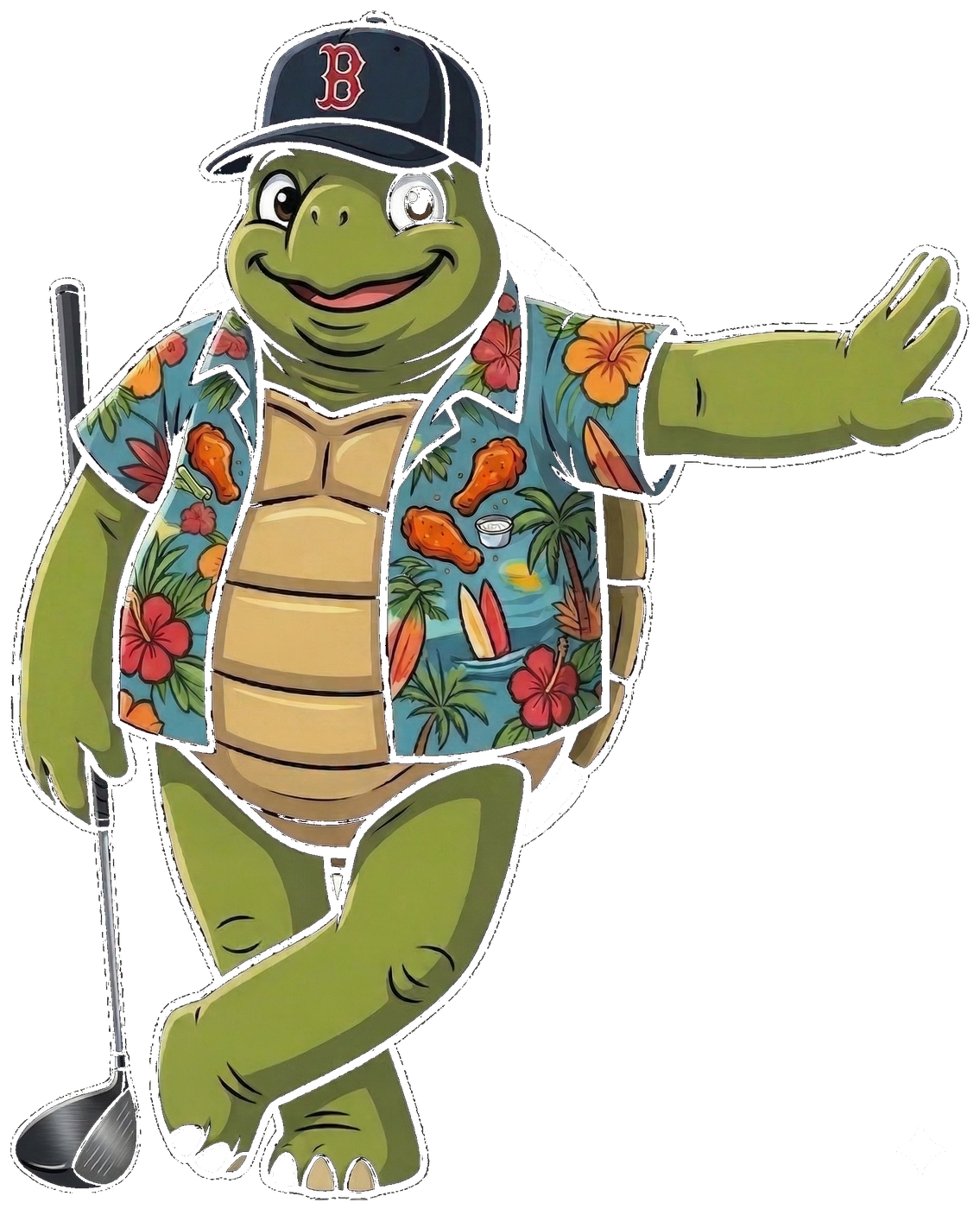 Max the Turtle — retired Red Sox player, part-time mound builder, full-time buffalo wing enthusiast