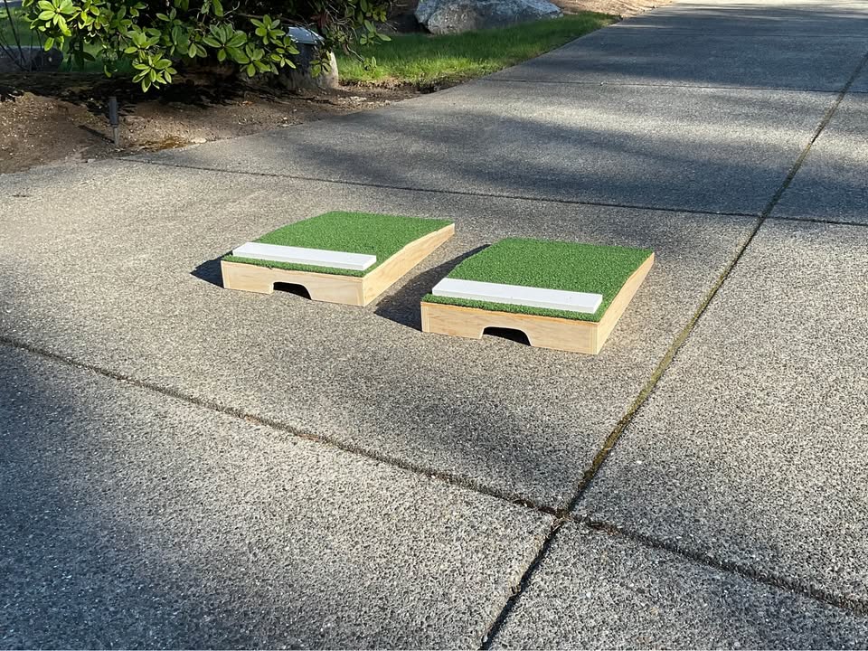 Two Turtle Mounds portable youth pitching mounds